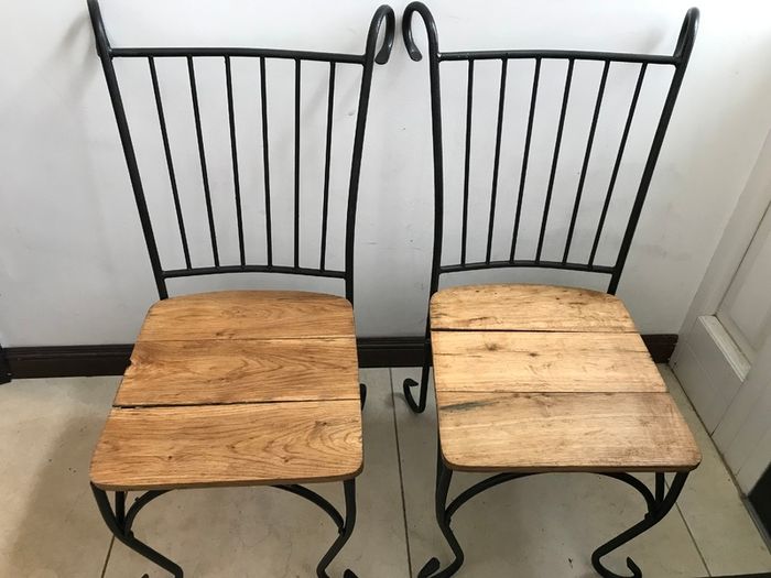 Two Metal Chairs