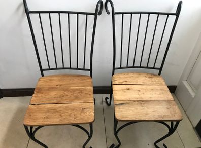 Two Metal Chairs