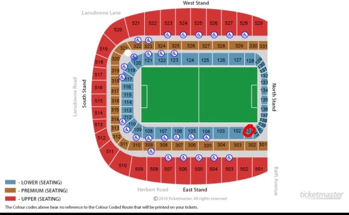 Ireland v Austria - BLK 101 Row 11