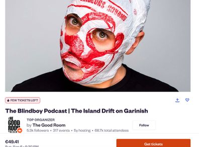 x2 Blindboy Tickets Garnish Island