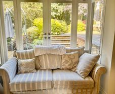 Traditional roll-arm sofas 450 each