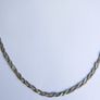 Vintage Sterling Silver Braided Chain  Necklace. length 17" - 2,90g Image 9