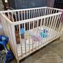 IKEA SNIGLAR baby Cot beech 60x120 cm Image 2