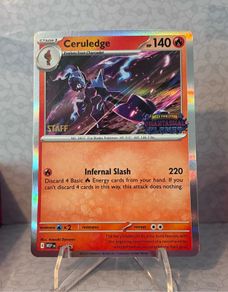 pokemon card ceruledge staff promo