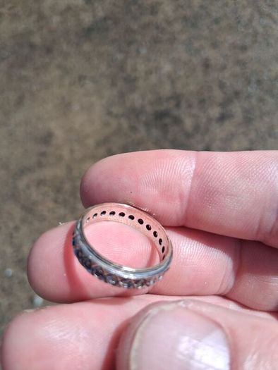 9k Gold 1970'S Full Eternity Ring(3 grams)