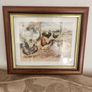 Beautiful Poltry Print Nicely Framed In Good Condition. See Photos For Same. Image 10