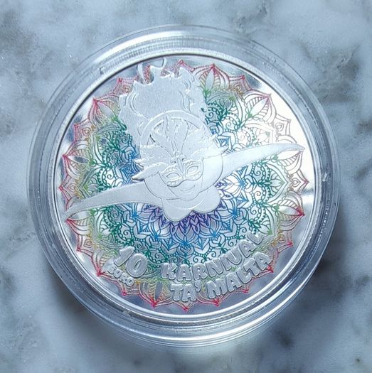 Malta 10 Euro Silver (.925) Proof Coin 2024 - Malta Carnival