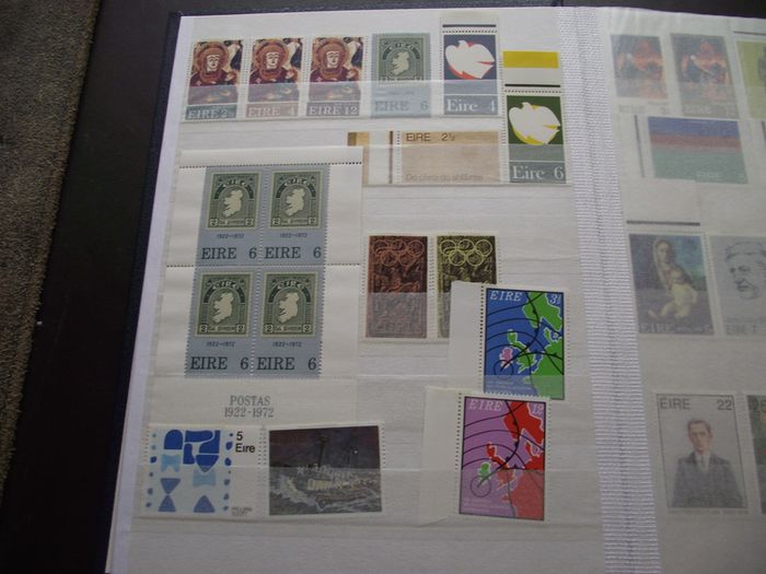 A New Stock Book With Collection Of Mint Irish Stamps N3