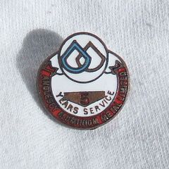 ANGLESEY ALUMINIUM METAL LTD - 5 Years Service enamel badge (1970's). A scarce badge.