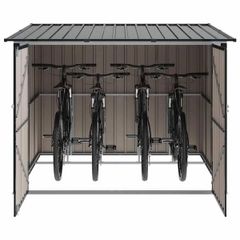 Bike Shed 3 pcs Anthracite 215 x 206 x 157 cm Metal