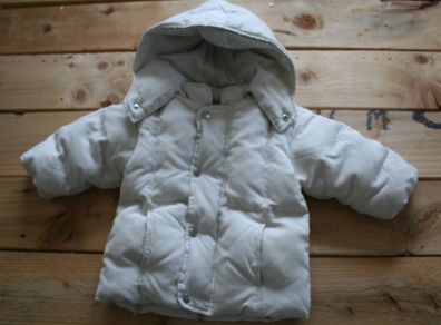 TRUSSARDI baby white winter jacket 6-9 months