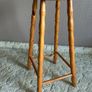 Pair of Tall Solid Pine Wooden Bar Stools Image 8