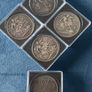 Double Florin and 4 x Queen Victoria Silver Crowns Image 2