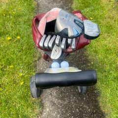 golf clubs set bag an trolley