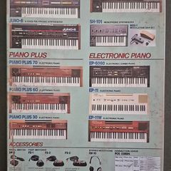 Vintage Style  Metal Sign. Roland , synthesizer/organ.