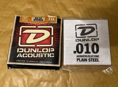 Dunlop Acoustic Guitar Strings extra Light Gauge 10 / 48 Bronze