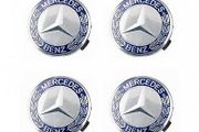 4pcs Wheel Center Cap Emblem Hub Badge Alloy Logo 75mm for Mercedes Benz C E Class CLK