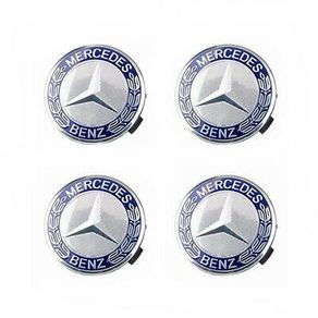4pcs Wheel Center Cap Emblem Hub Badge Alloy Logo 75mm for Mercedes Benz C E Class CLK