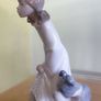 Lladro Nao Daisa Girl with Lamp & Dog Figurine Image 2