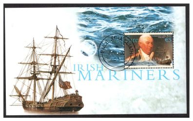 2003 Ireland Irish Mariners Commemorative Stamp Miniature Sheet Fine Used with clear Dublin cancel