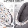 Home Baby Nest for Newborn, Portable and Adjustable Baby Lounger for 0-12 Months Boys Girls, Baby Essentials for Travel with Reversible 100% Cotton and Velvet Cover Image 4