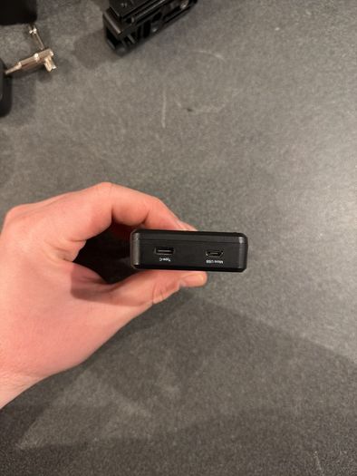 NP-f dual fast charger with micro USB and type C