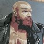 Triple H WWE acrylic original portrait painting art canvas wrestling memorabilia Image 6