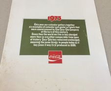 Coca Cola 1973 Calendar Super rare