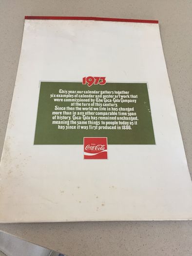 Coca Cola 1973 Calendar Super rare