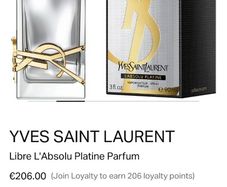 YSL Libre Absolu Platine 90ml parfum for her