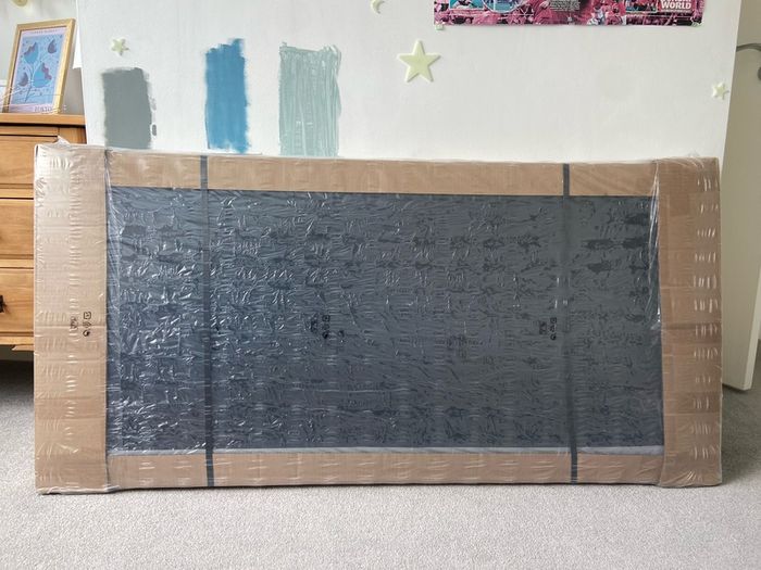 Ike Slattum Grey Double Bed Fram