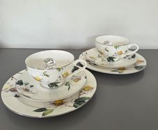 TeaCups Saucers Plates Jane Asher Influence Camellia