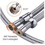 Grifema Shower Hose 1.5m Stainless Steel Image 3