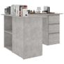 Corner Desk Concrete Grey 145x100x76 cm Chipboard Image 6