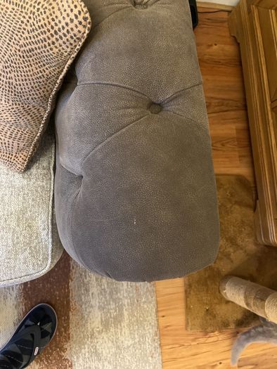 Leather Sofa pillow back