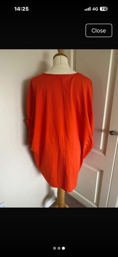 Long orange top Zara / suit 12-14