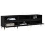 TV Cabinet Black Oak 150 x 30 x 45 cm Engineered Wood Image 2