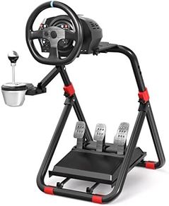 Steering Wheel Stand for Logitech G29/G920/G923, Foldable Racing Wheel Stand, Adjustable Height/Angle, Fit for Thrustmaster T300/T248(STAND ONLY)