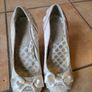 Ruby Shoo Ivory Cream Satin Bow Heels UK 3 EU 36 Worn Once Image 2