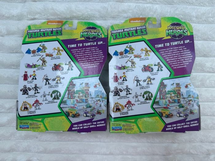 Teenage Mutant Ninja Turtles Half Shell Heroes TMNT approx. 2.5'' Shredder & Foot Soldier Splinter & April Please see pictures
