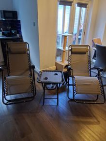 Ootdoor Zero Gravity Recliners with Table