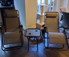 Ootdoor Zero Gravity Recliners with Table