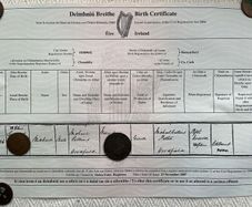 Michael Collins - Irish Hero - Birth Certificate - FREE POSTAGE