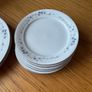 Royal West Germany Bone China Plates  Blue Daisy Flower Print Image 2