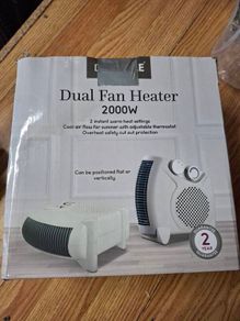 Dual fan heater 2000w ( New)