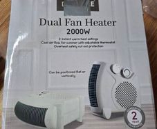 Dual fan heater 2000w ( New)