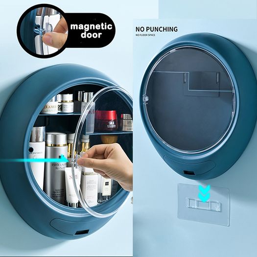 Dustproof & Waterproof Wall-mounted Cosmetic Organizer Storage Box
