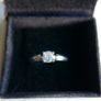 Vintage Sterling Silver 925 Solitaire Ring with Round Faceted , size O - 2,21g Image 4