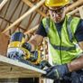 DeWALT 18V XR Cordless Brushless Jigsaw. DeWALT 18V XR Cordless Brushless Compact Circular Saw / Skill Saw PowerStack Battery Carry Case. DeWALT  18V XR Cordless Brushless Cut - Off Tool / Mini Angle Grinder 76mm Cutting Disc Image 7