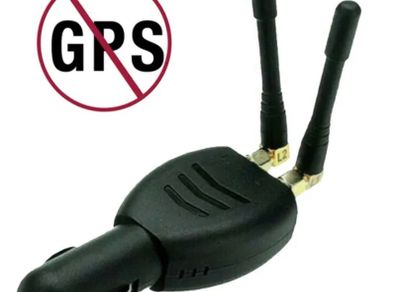 2 Antenna Anti Tracker Car Charger Style GPS L1 L2 12-24V Car GPS Signal Interference Blocker Jammer